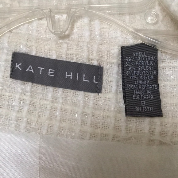 Kate Hill - beige, fringe trimmed jacket - Picture 3 of 5